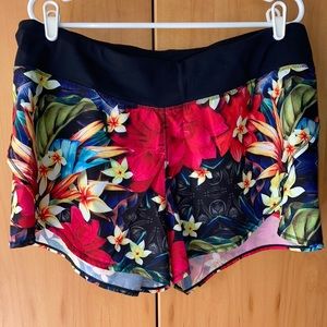 XL Floral Running Shorts